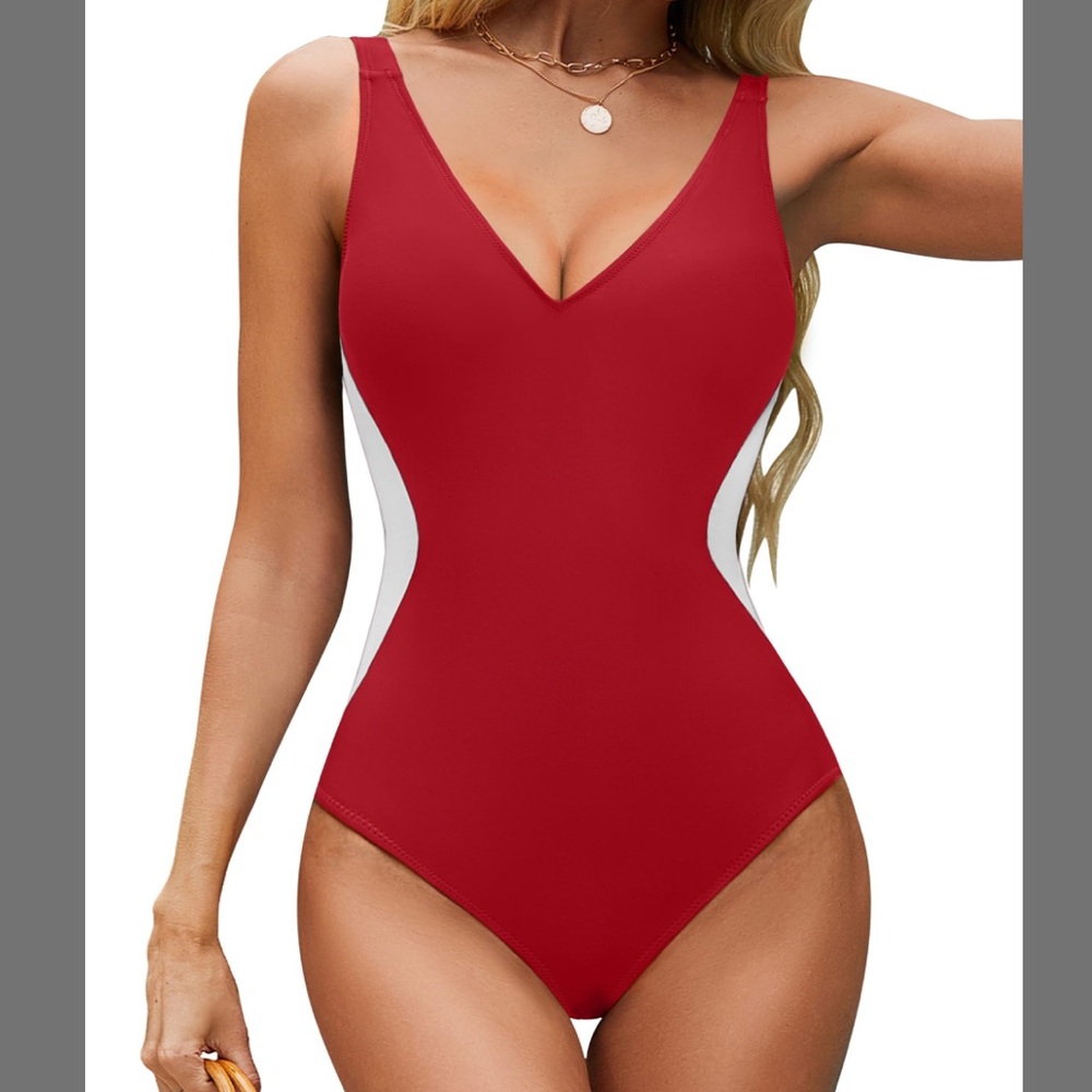 BMJL Women's One Piece Swimsuit Slimming Tummy size medium